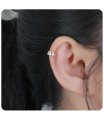 Plain Silver Ear Cuff  EC-1389